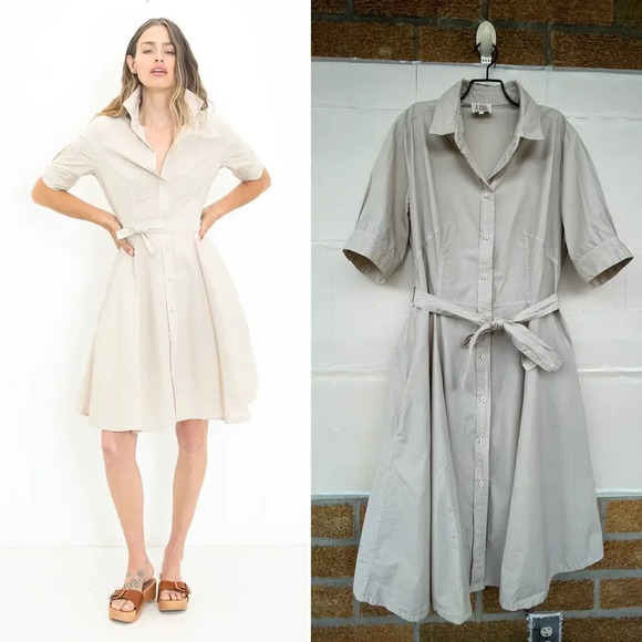 A SHIRT THING SUZANNE PARACHUTE - SAND LARGE - Picture 3 of 17